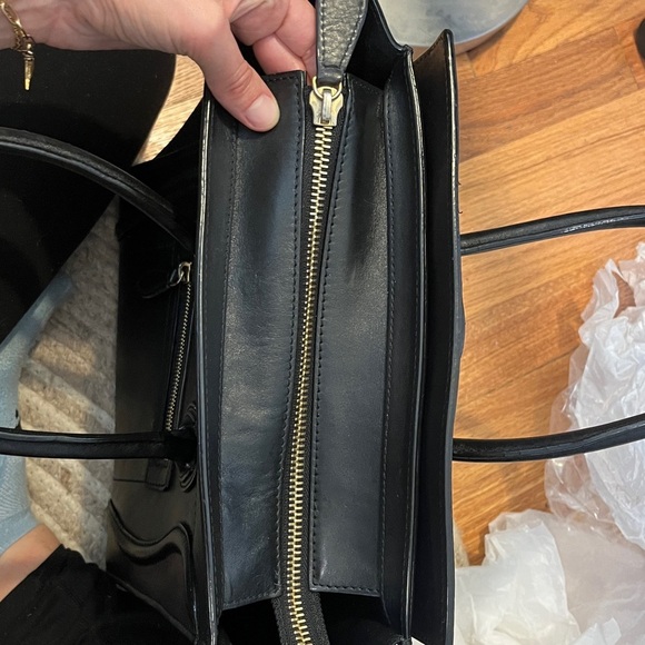 Celine Micro Luggage Tote Black Smooth Calfskin Gold Hardware. Authentic. - Picture 9 of 11